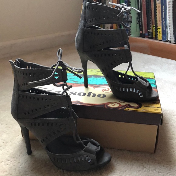 Zigi Soho Barrel Lace-up Heels - Picture 2 of 6